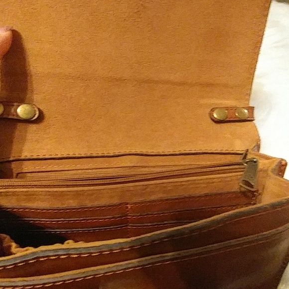 Patricia Nash Leather Crossbody / Clutch / Wriset - Picture 5 of 8